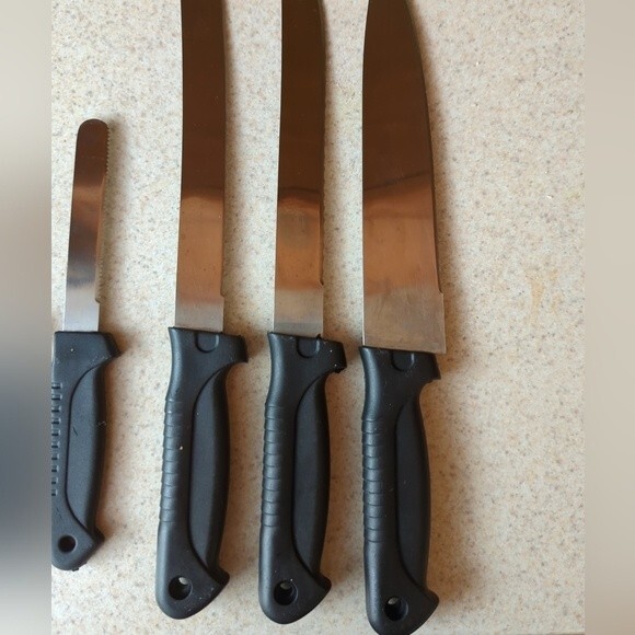 Kinsu 2000 Set of 5 Knives Chef Slicing Bread Serrated Meat - Picture 5 of 7